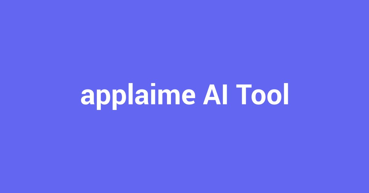 Applaime: AI for Job Applications in 2024
